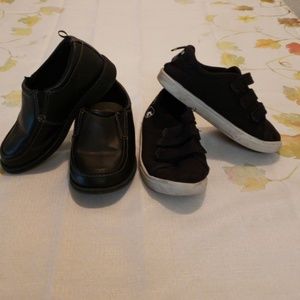 2 pairs boys shoes.